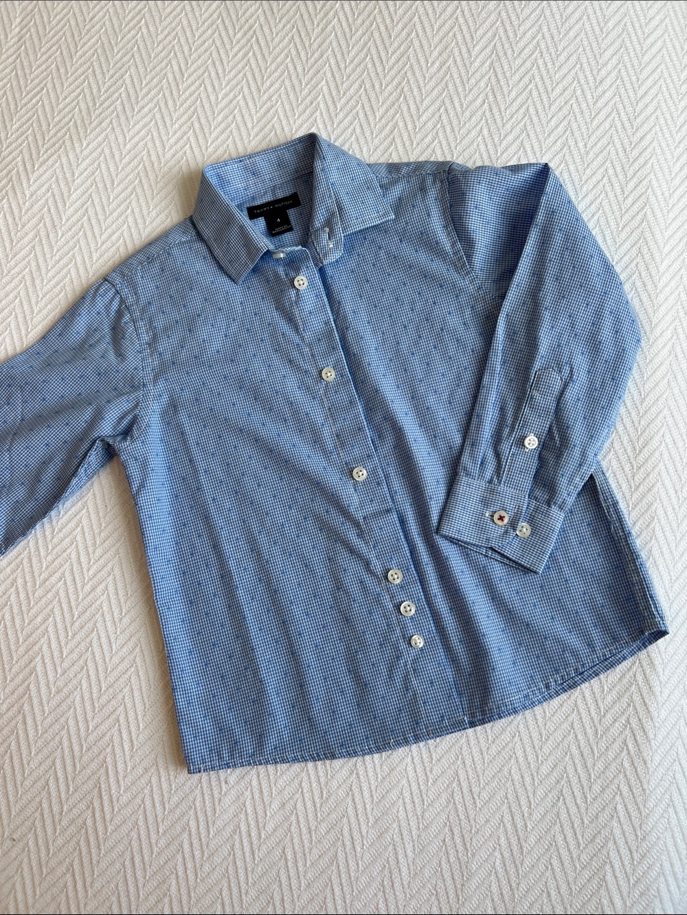 Tommy Hilfiger Boy’s Light Blue Button Down Shirt 4